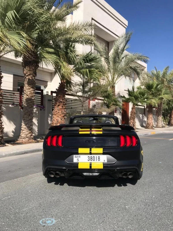 Black Ford Mustang V8 cabrio Photo 5