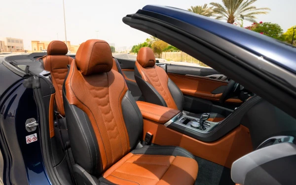 Dark Blue BMW 840i cabrio Photo 5
