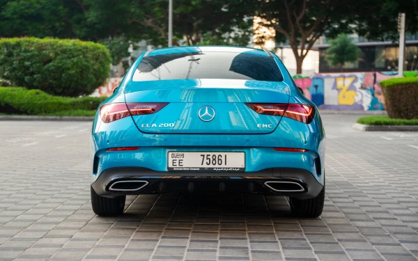 Blue Mercedes CLA200 Photo 8