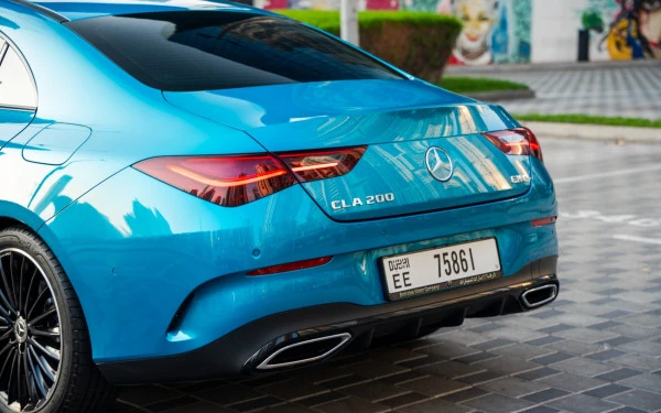 Blue Mercedes CLA200 Photo 9