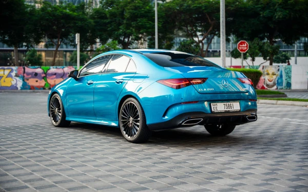 Blue Mercedes CLA200 Photo 10