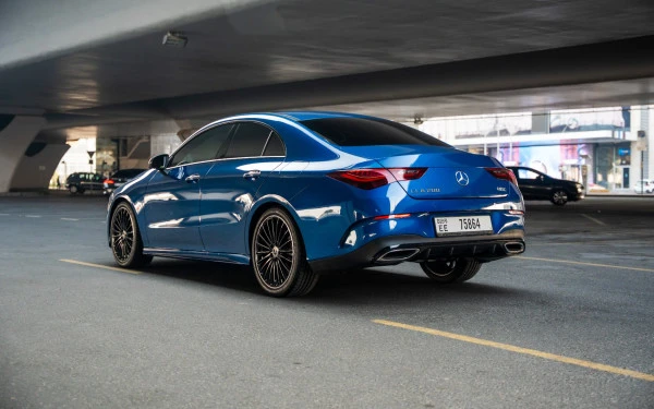 Blue Mercedes CLA200 Photo 5