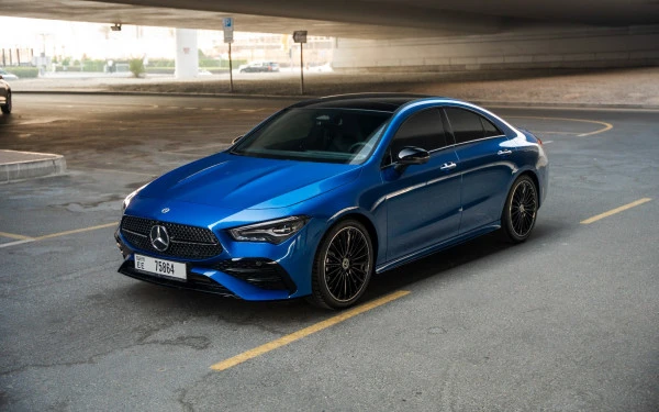 Blue Mercedes CLA200 Photo 7