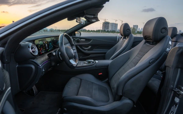 Dark Grey Mercedes E200 Cabrio Photo 5