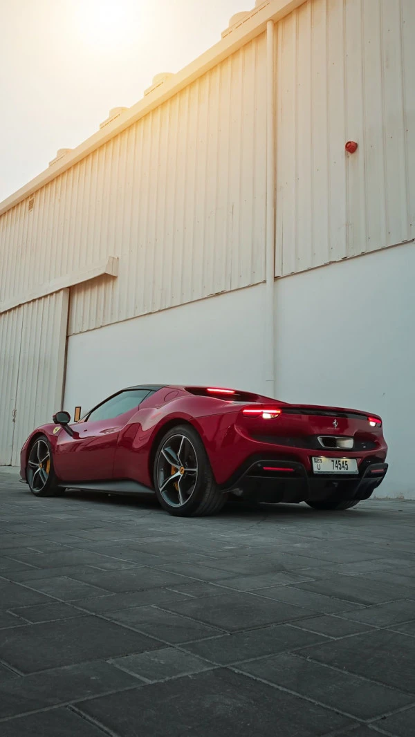 Red Ferrari 296 Photo 11