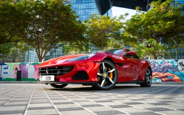 Red Ferrari Portofino M Photo 7