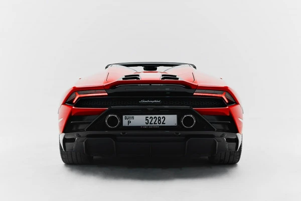 Red Lamborghini Huracan Evo Akropovic Photo 2