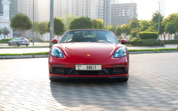 Red Porsche Boxster GTS 718 Photo 11