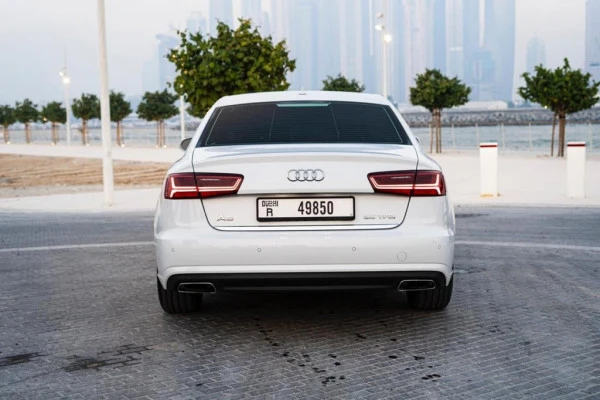 White Audi A6 Photo 6
