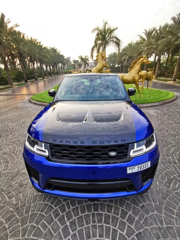 Blue Range Rover Sport SVR Photo 5