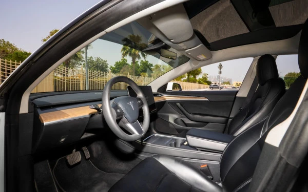 White Tesla Model 3 Photo 9