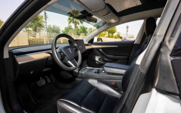 White Tesla Model 3 Photo 10