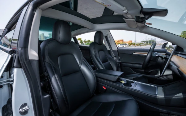 White Tesla Model 3 Photo 10