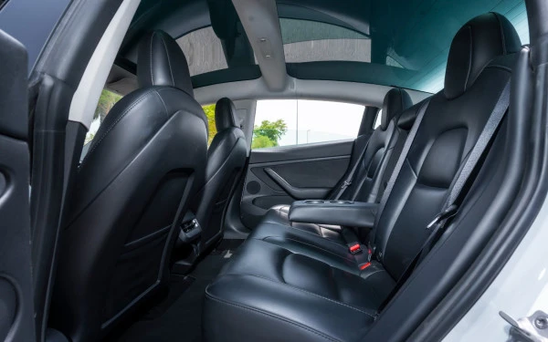 White Tesla Model 3 Photo 11