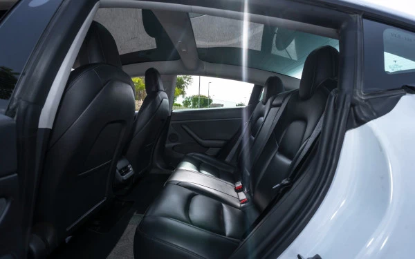 White Tesla Model 3 Photo 11