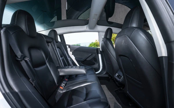 White Tesla Model 3 Photo 12