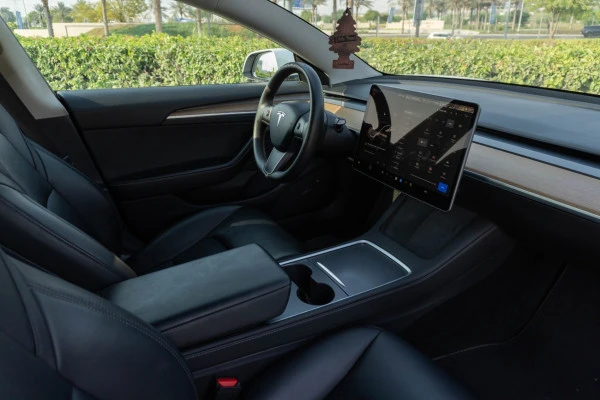 White Tesla Model 3 Photo 9