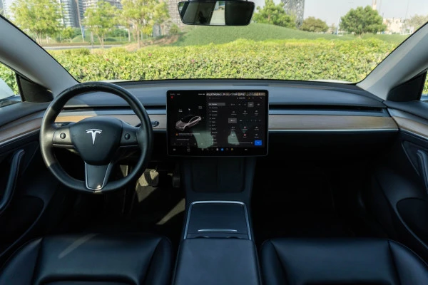 White Tesla Model 3 Photo 10