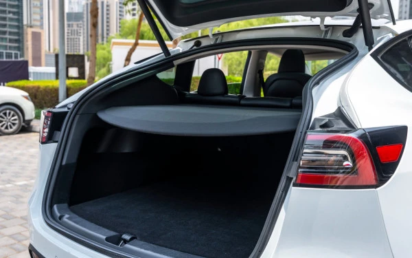 White Tesla Model Y Long Range Photo 8