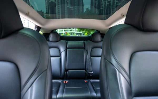 White Tesla Model Y Long Range Photo 13