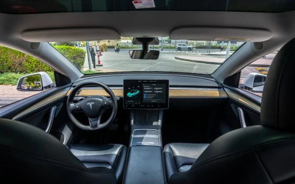 White Tesla Model Y Long Range Photo 14