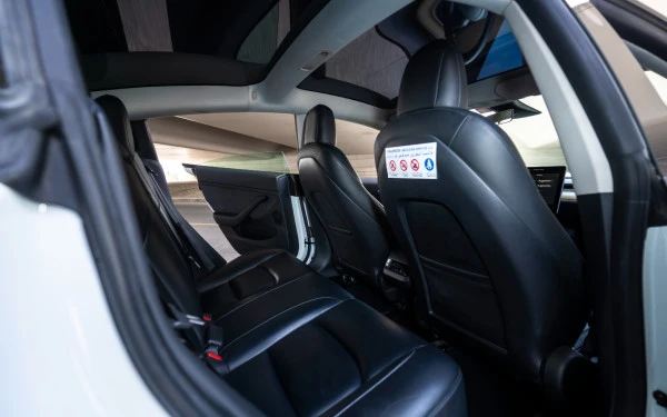 White Tesla Model Y Long Range Photo 8