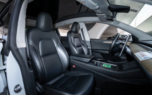 White Tesla Model Y Long Range Photo 14