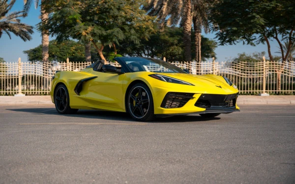 Yellow Chevrolet Corvette Photo 9