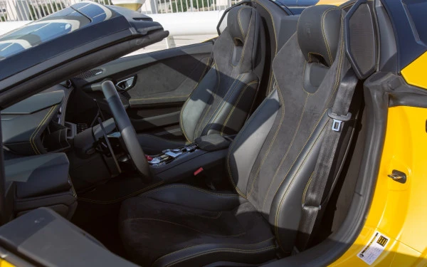 Yellow Lamborghini Huracan Spyder Photo 6