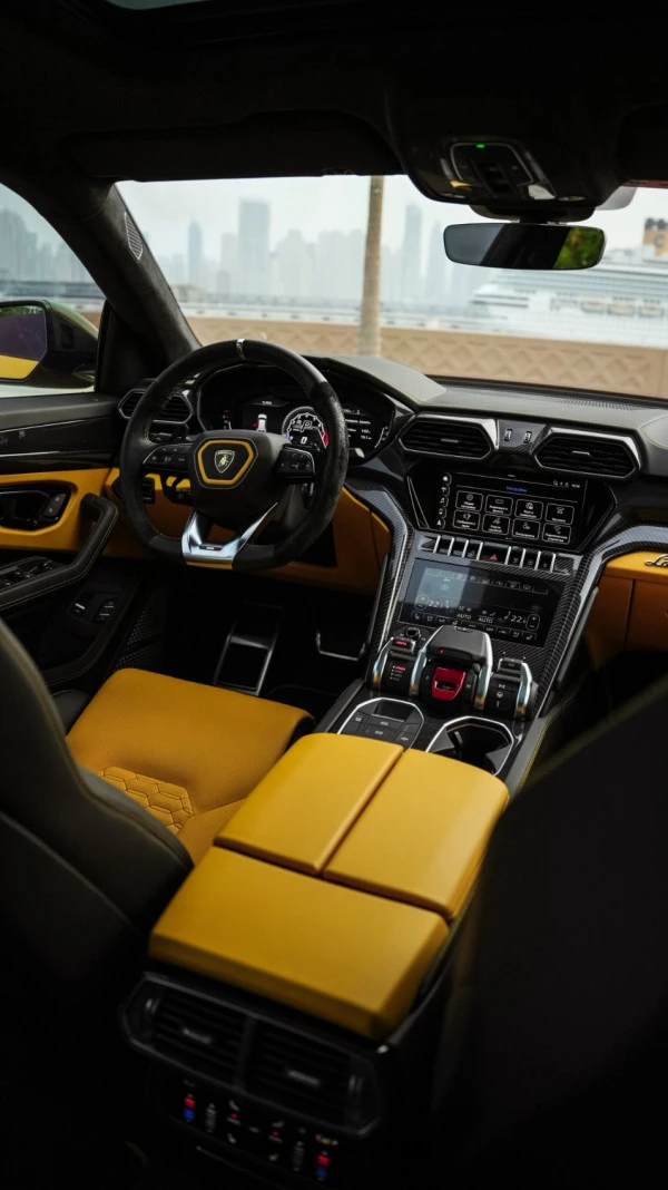 Yellow Lamborghini Urus Photo 7