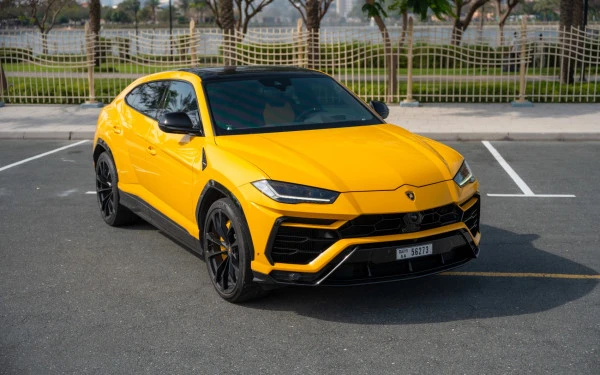 Yellow Lamborghini Urus Photo 6