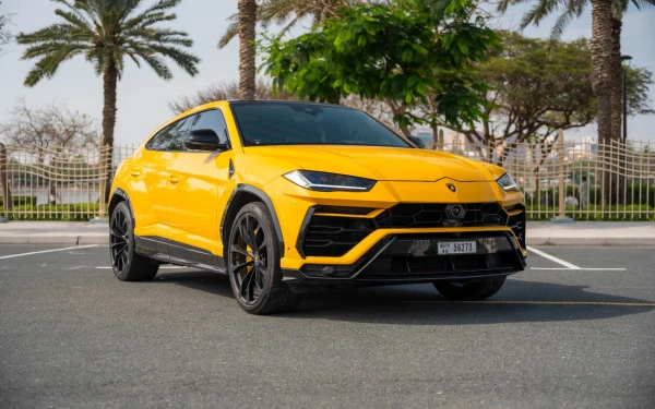 Yellow Lamborghini Urus Photo 7