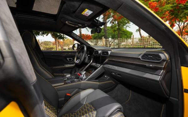 Yellow Lamborghini Urus Photo 16
